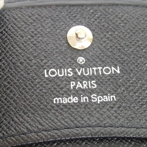 AUTH LOUIS VUITTON Black Epi Portomonet Simple Coin Purse Pouch - Picture 6 of 7